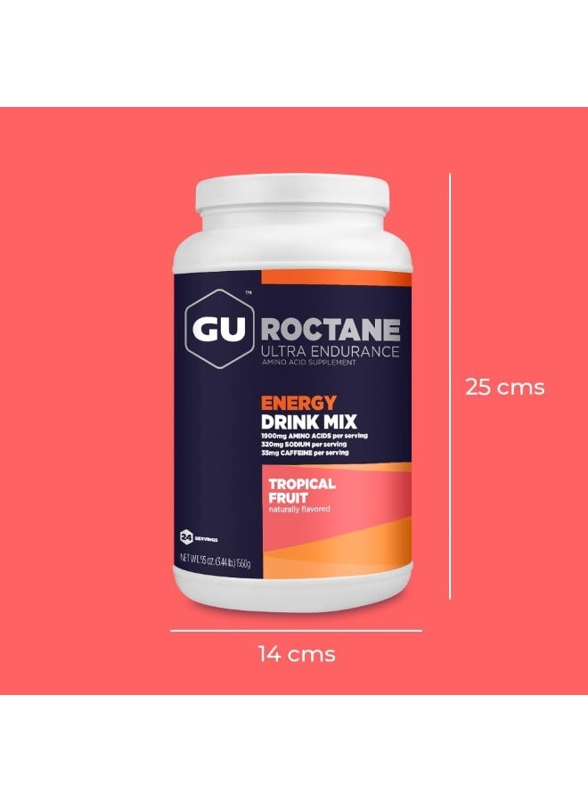 Gu Energy Roctane Ultra Endurance Energy Drink Mix, Tropical Fruit, 3.44-Pound Jar - Image 4